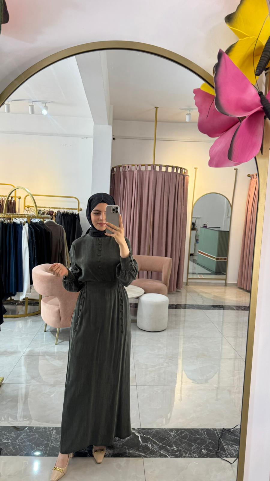 JAMİLA BRİTLİ DÜĞMELİ ETEKLİ TAKIM 