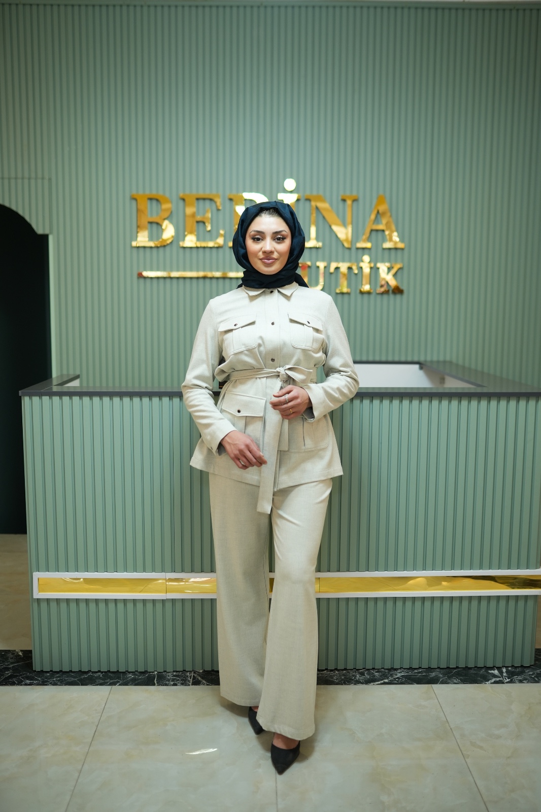 LİNA CEP DETAYLI PANTOLONLU TAKIM- Terzi Dükkanı