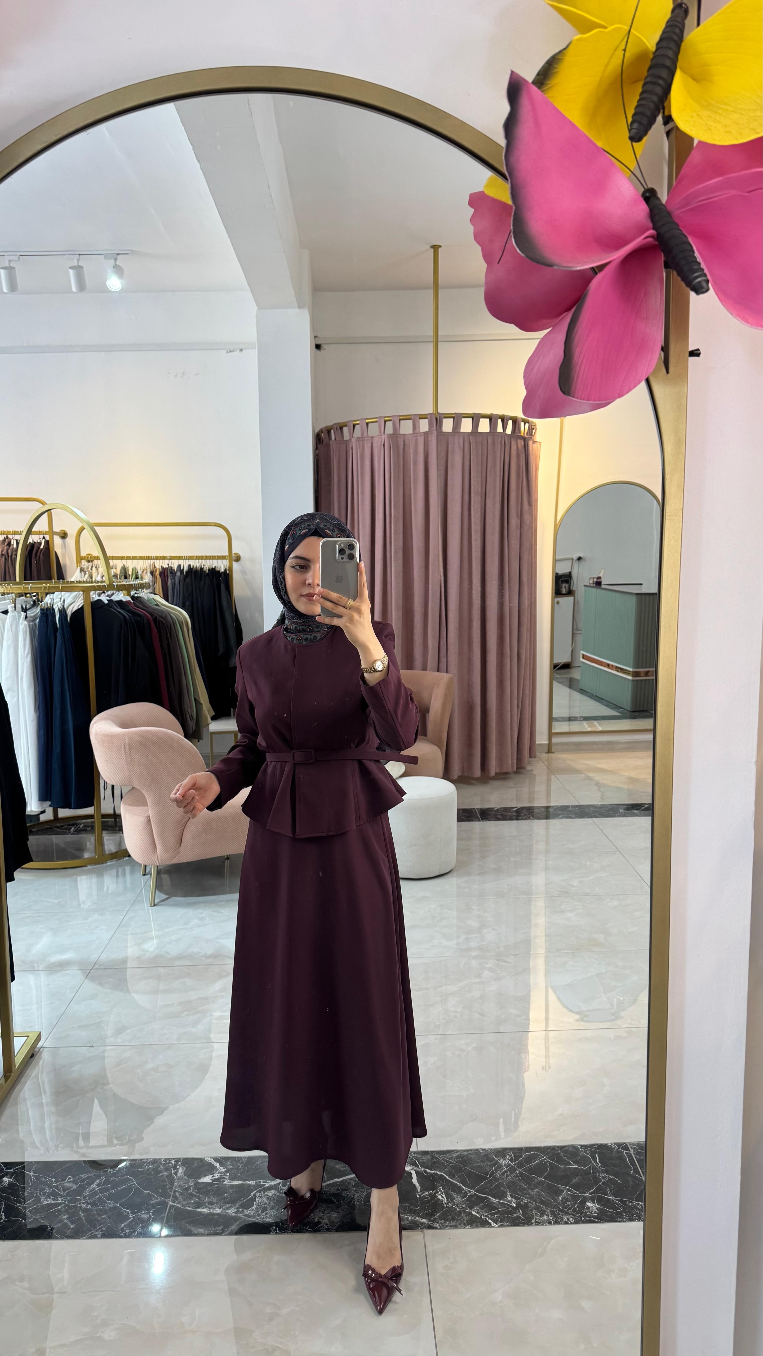MİORİ FEMME CEKET ETEK KREP TAKIM 