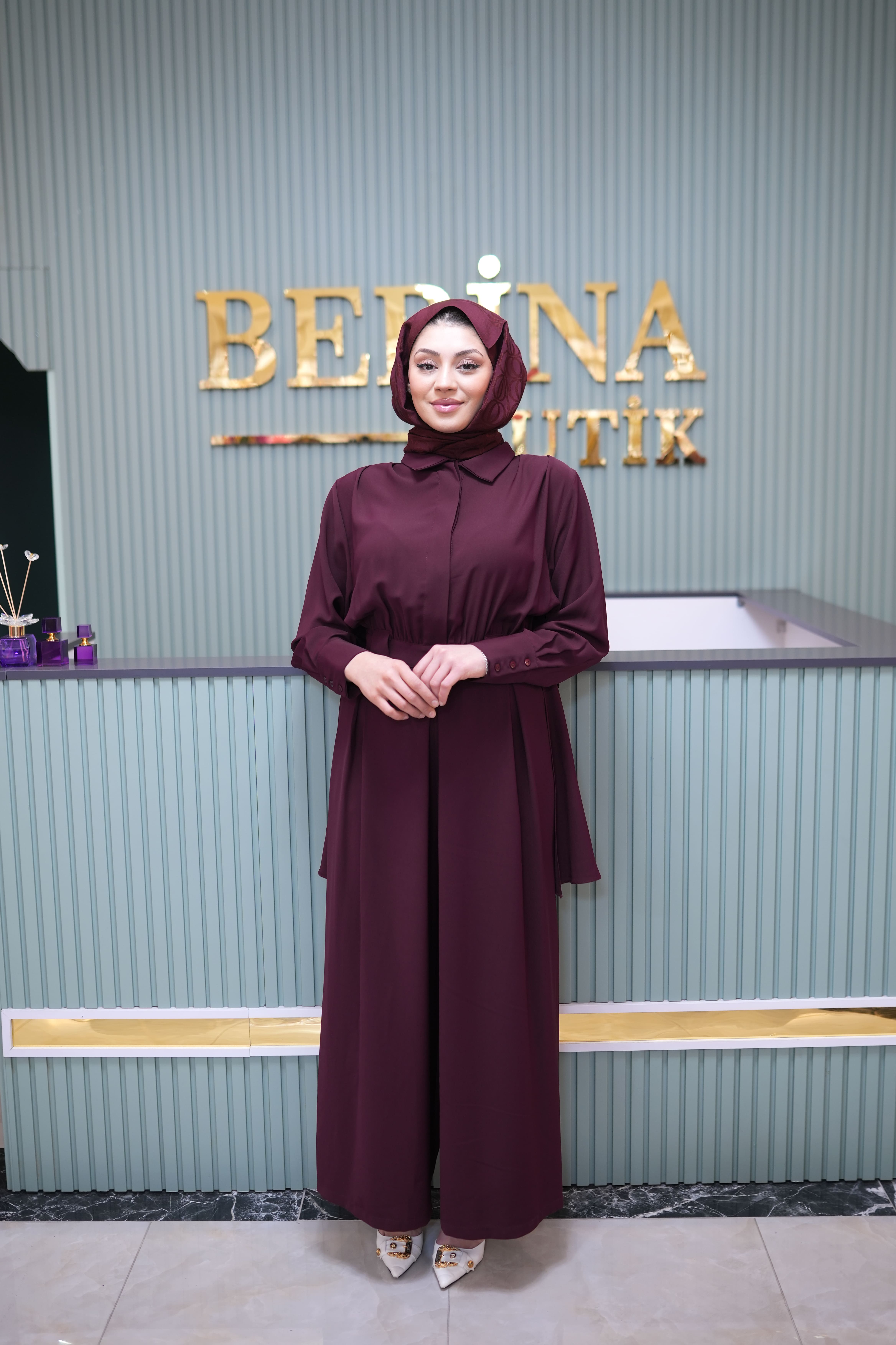 MONİCA KREP TULUM BORDO