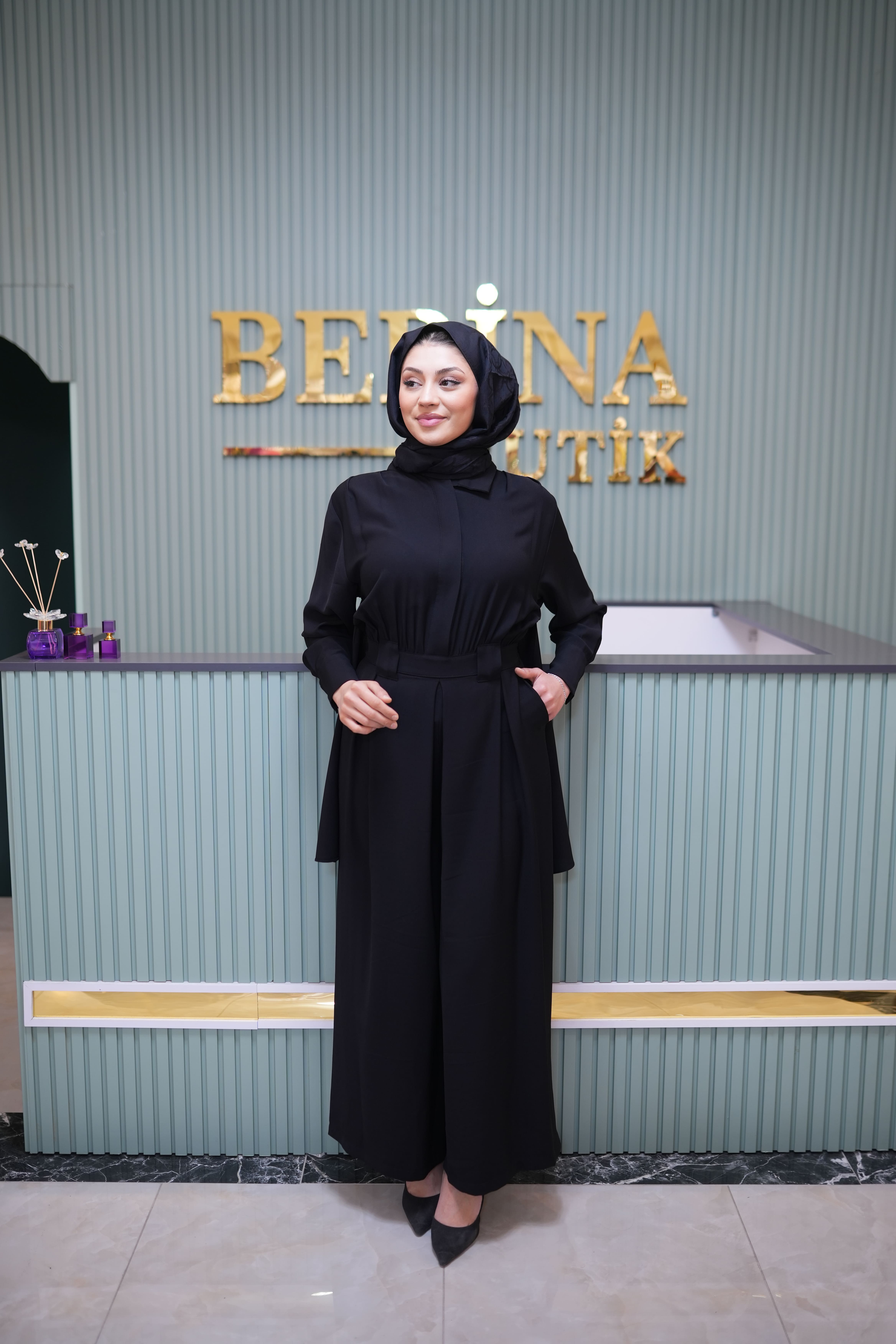 MONİCA KREP TULUM SİYAH