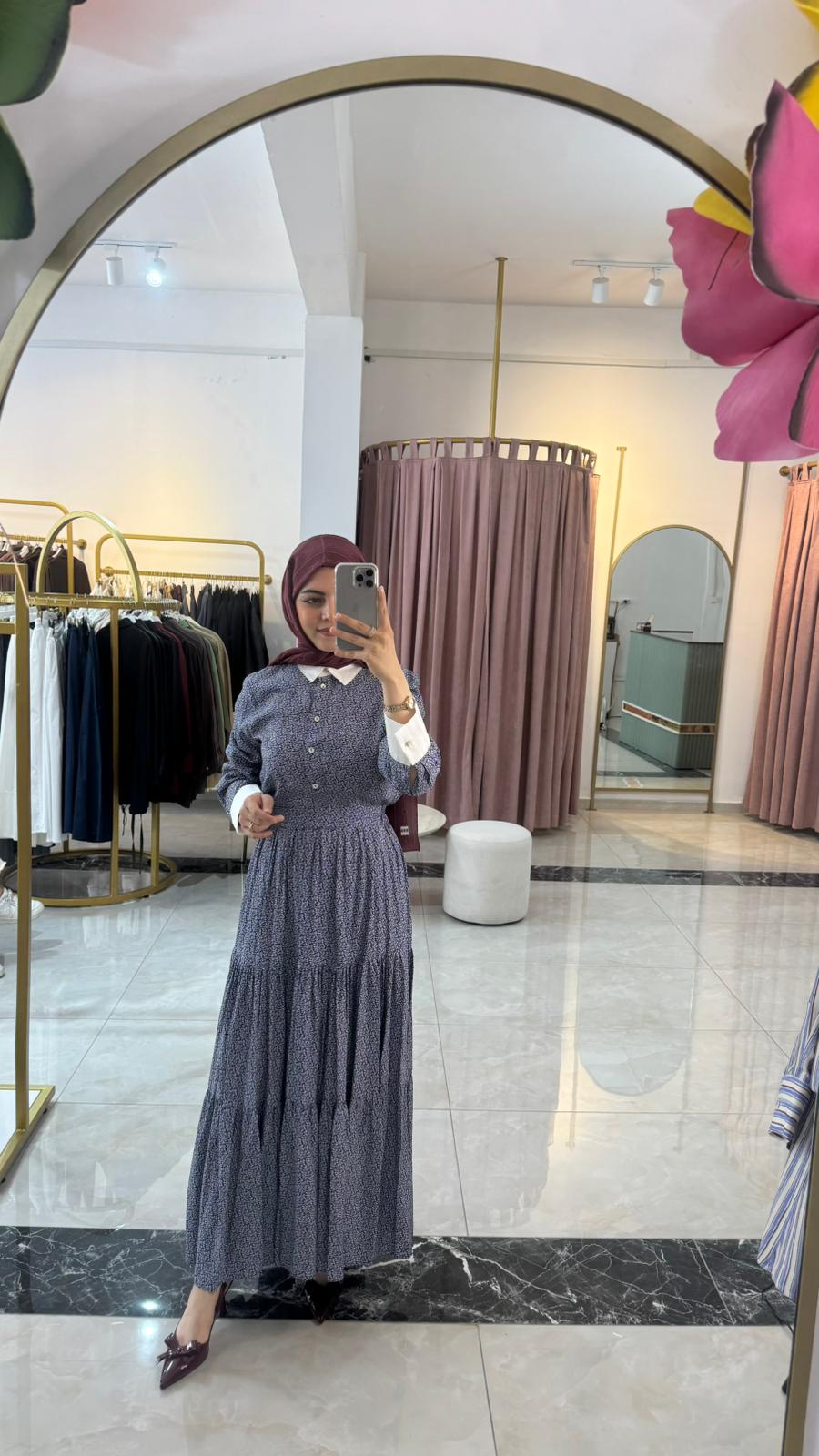 MİORİ VALDES RAYON VİSKON ETETKLİ TAKIM LACİVERT