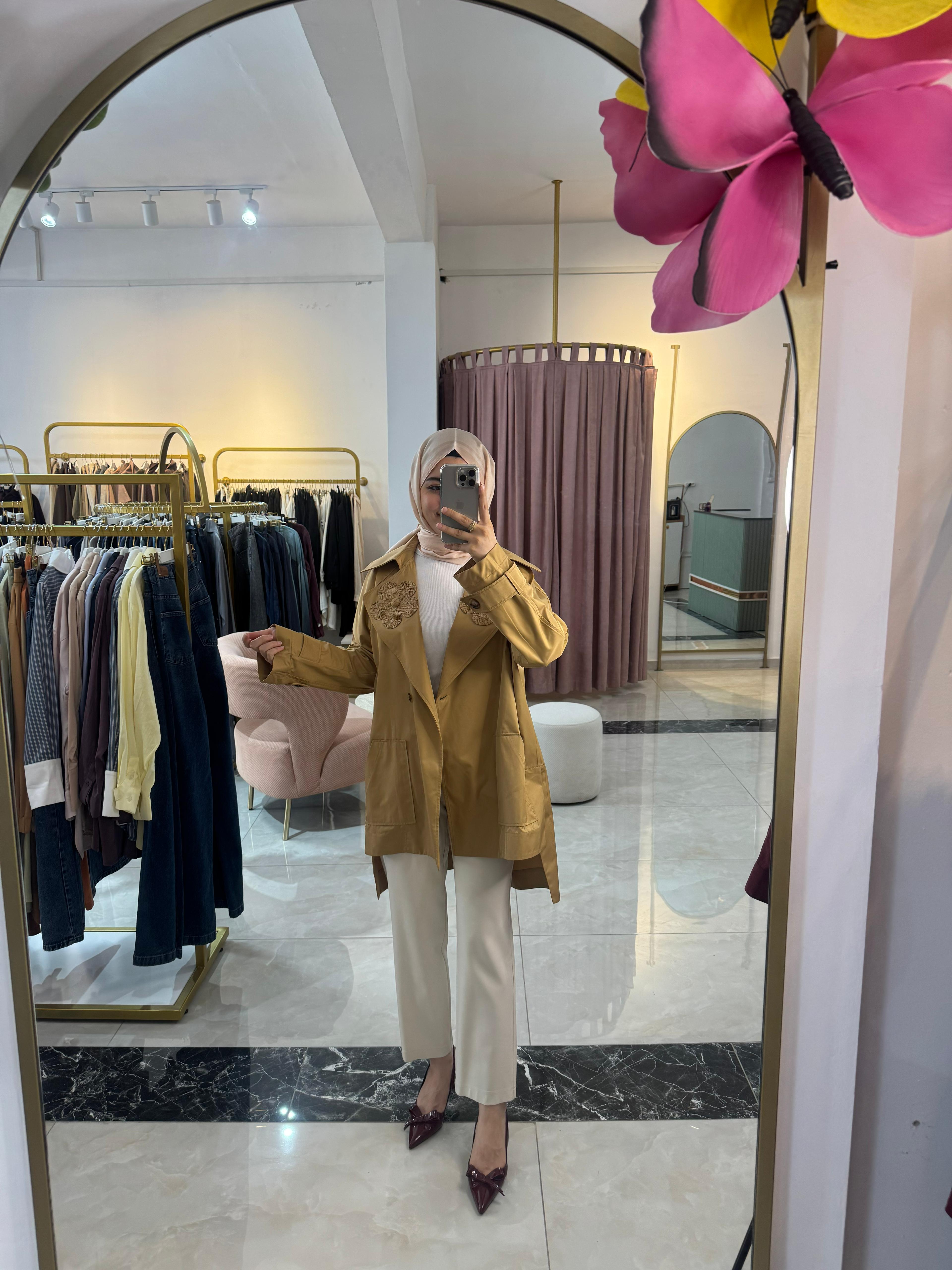 ARKASI UZUN OVERSIZE CEKET
