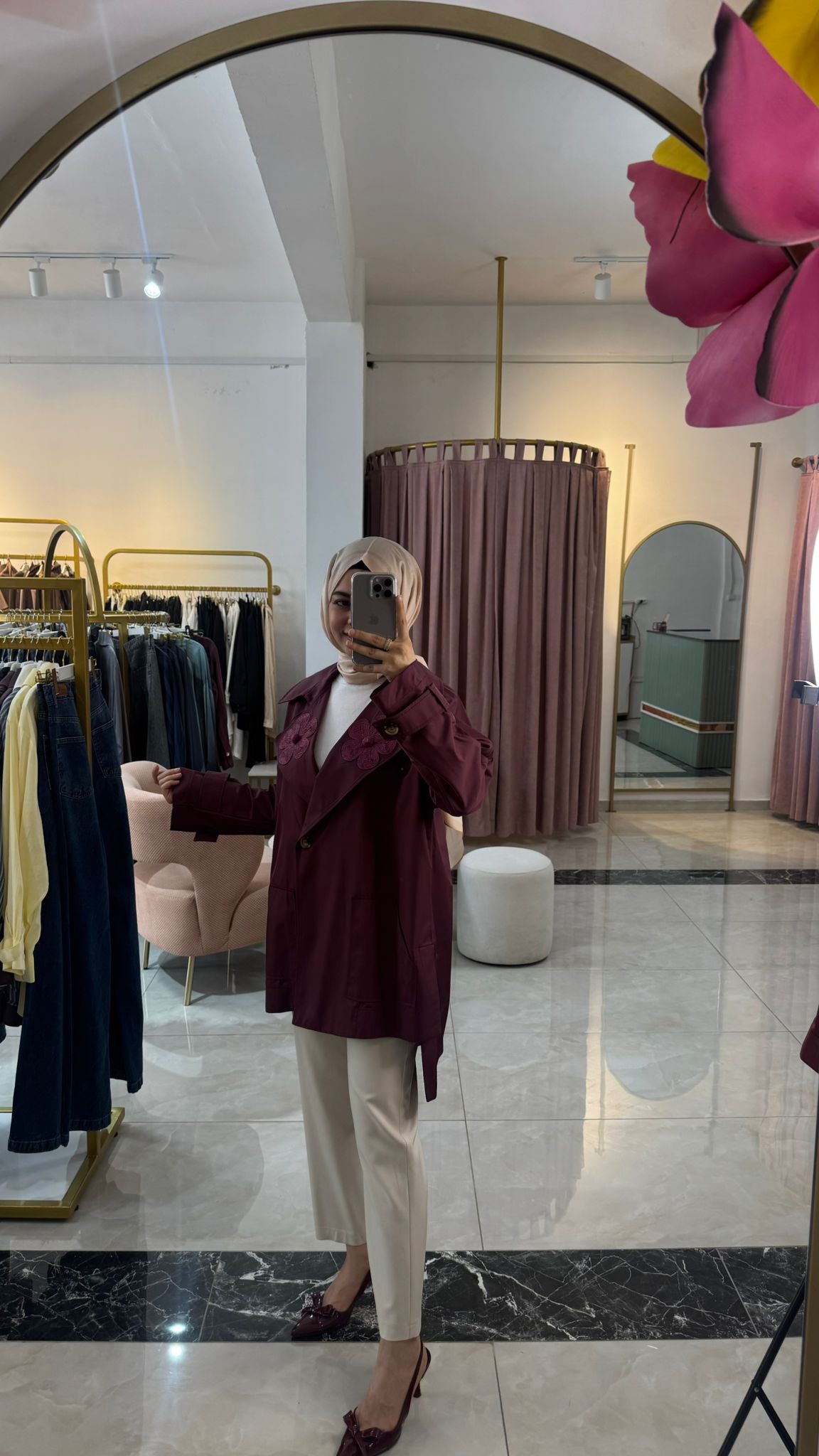 ARKASI UZUN OVERSIZE CEKET 