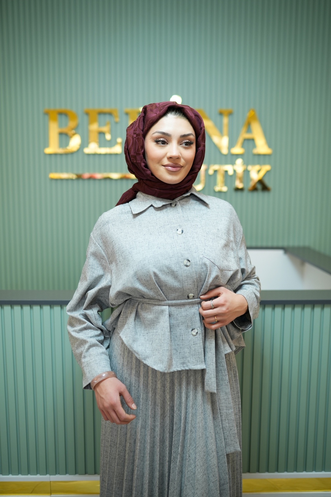 Plise Etekli Takım-Terzi Dükkanı