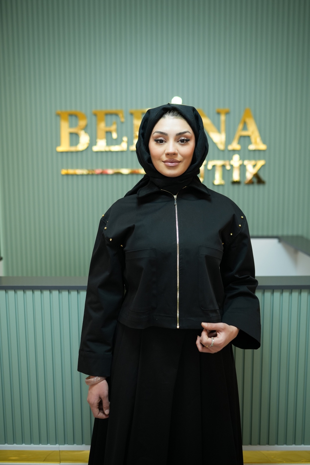 İnci Detaylı Etekli Takım-Terzi Dükkanı