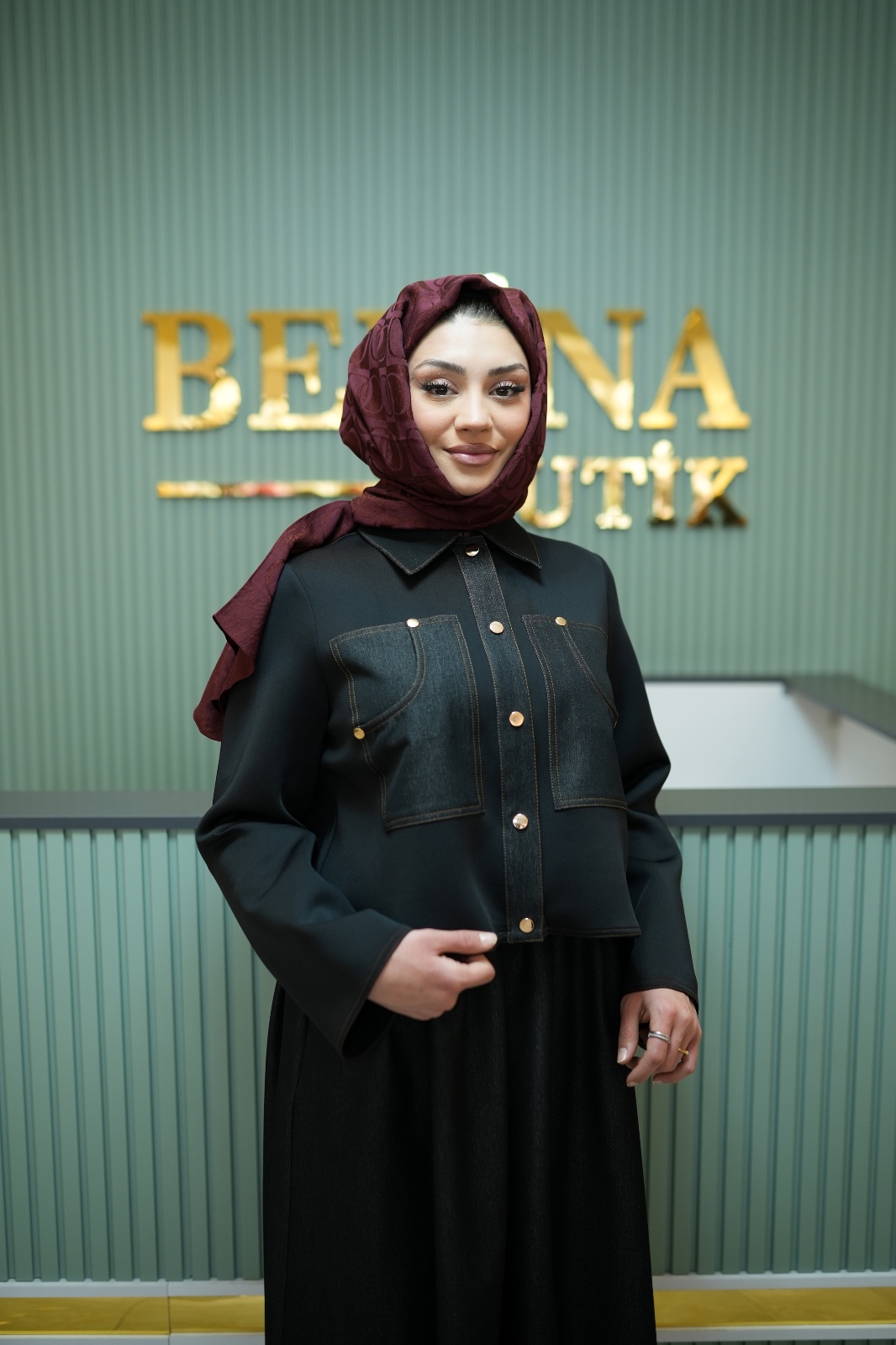 Amira Denim Etekli Takım-Miori